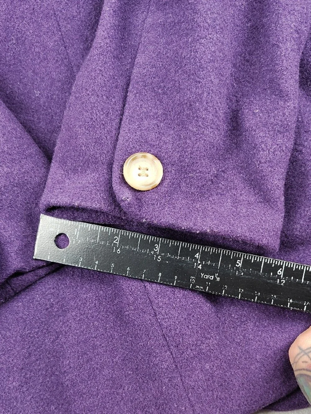 Vintage Elements Purple Wool Coat Exclusively Spiegel size 12